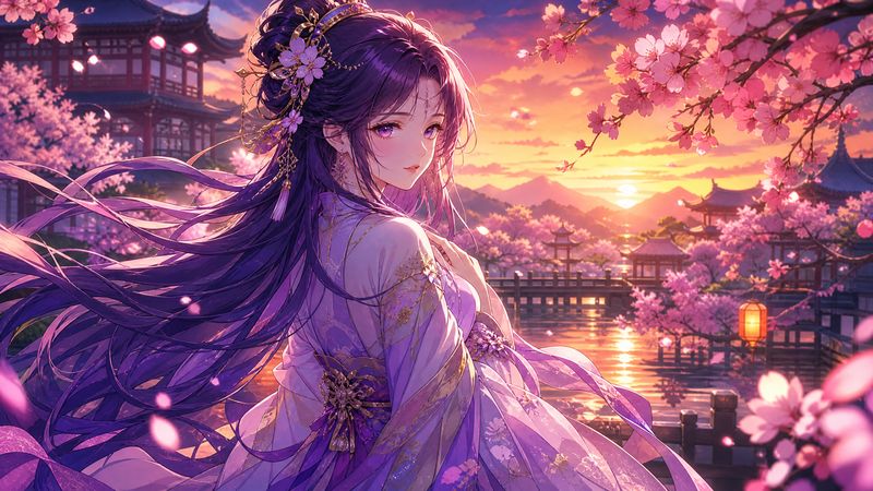 今日大赛动漫-【今日大赛动漫】汉服少女·花间梦境 完整动漫教程